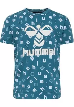 Футболка с принтом DREAM AOP Hummel, бирюзовый