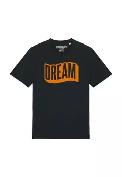 Футболка с принтом DREAM watapparel, черный