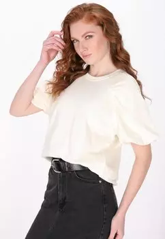 Футболка с принтом DreiMaster, кремовый