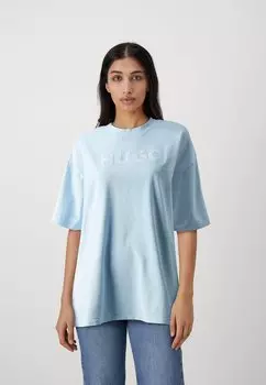 Футболка с принтом DRISELA HUGO, цвет light blue