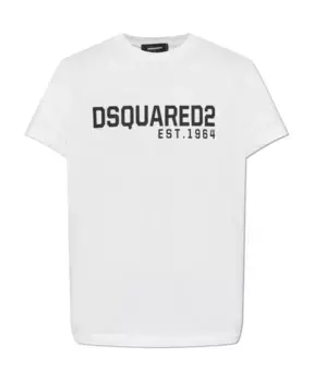 Футболка с принтом Dsquared2, белый
