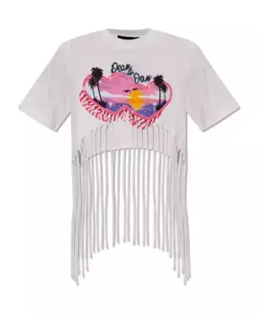 Футболка с принтом Dsquared2, белый