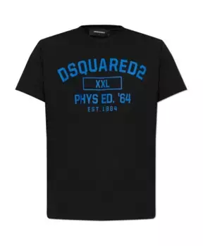 Футболка с принтом Dsquared2, черный