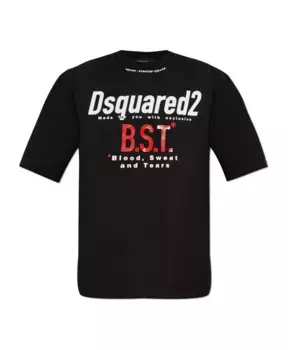 Футболка с принтом Dsquared2, черный