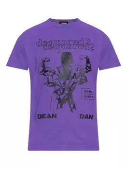 Футболка с принтом DSQUARED2, фиолетовый