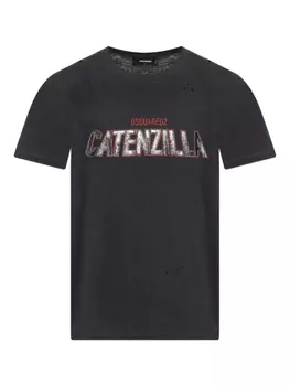 Футболка с принтом DSQUARED2, серый