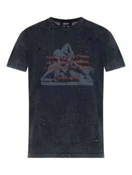 Футболка с принтом DSQUARED2, серый