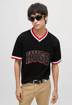 Футболка с принтом DUAVA HUGO, цвет black