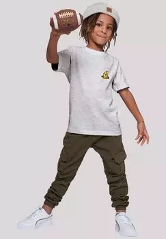 Футболка с принтом DUCK WIZARD UNISEX F4NT4STIC, цвет heather grey