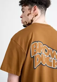 Футболка с принтом DUCKS Carhartt WIP, охра