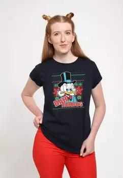 Футболка с принтом DUCKTALES BAH HUMBUG SCROOG Henry Tiger, темно-синий