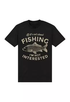 Футболка с принтом DUKE SONS NOT FISHING Henry Tiger, черный