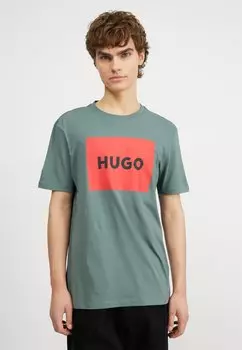 Футболка с принтом DULIVE HUGO, темно-зеленый
