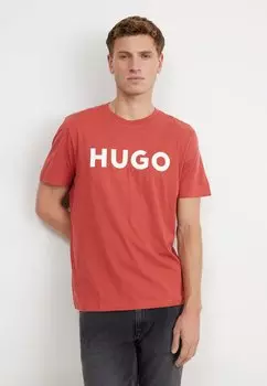 Футболка с принтом Dulivio HUGO, цвет dark red