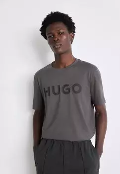 Футболка с принтом Dulivio HUGO, цвет dark grey