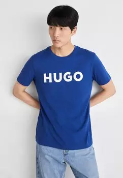 Футболка с принтом Dulivio HUGO, цвет medium blue