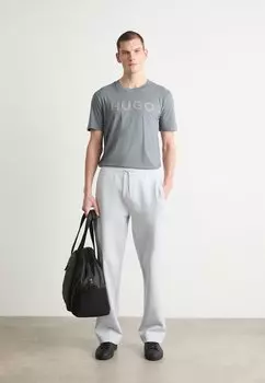 Футболка с принтом DULIVIO HUGO, серый