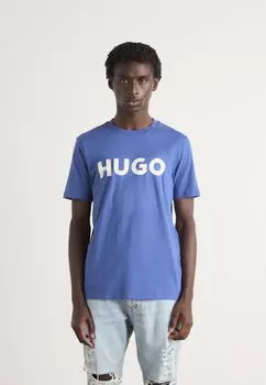 Футболка с принтом DULIVIO HUGO, синий