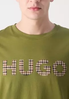 Футболка с принтом DULIVIO HUGO, зеленый