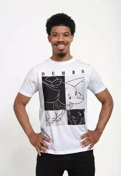 Футболка с принтом DUMBO DUMBO CONTRAST UNISEX Henry Tiger, белый