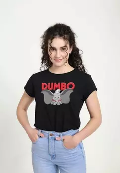 Футболка с принтом DUMBO DUMBO IS DUMBO Disney, черный
