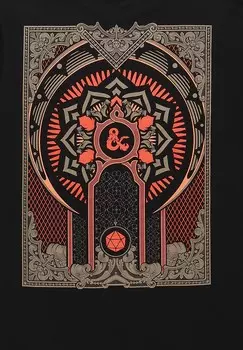 Футболка с принтом DUNGEONS AND DRAGONS PLAYERS HANDBOOK Henry Tiger, черный