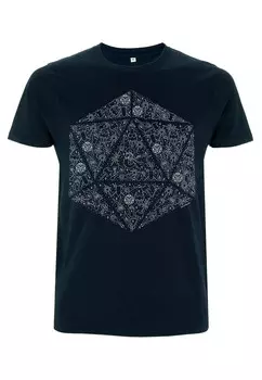 Футболка с принтом DUNGEONS DRAGONS CELESTIAL D20 Henry Tiger, темно-синий