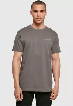 Футболка с принтом DYSTOPIA Mister Tee, темно-серый