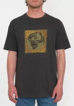 Футболка с принтом Earthtrippin Fty Sst Volcom, цвет stealth