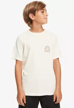 Футболка с принтом EARTHY TYPE Quiksilver, белый