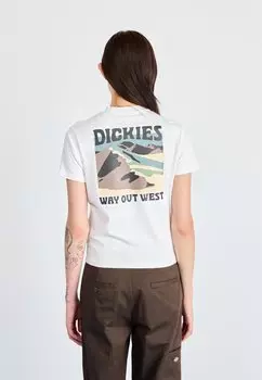Футболка с принтом EAST GLACIER TEE Dickies, белый