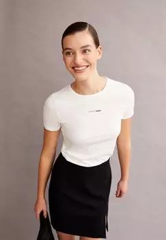 Футболка с принтом EBAANORA EXCEPT CHANGE ARMEDANGELS, белый