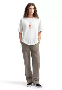 Футболка с принтом ECEK KAFT, белый