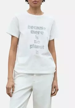 Футболка с принтом Ecoalf, белый