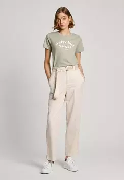 Футболка с принтом EFFIE Pepe Jeans, цвет Washed Green