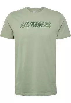Футболка с принтом EFFORT Hummel, цвет seagrass