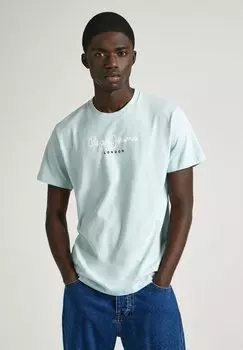 Футболка с принтом EGGO Pepe Jeans, цвет stormy sea blue