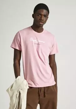 Футболка с принтом EGGO Pepe Jeans, цвет ash rose pink