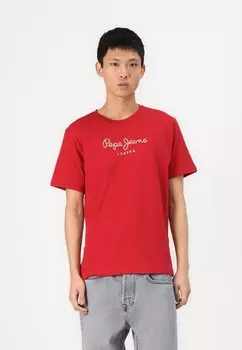 Футболка с принтом EGGO Pepe Jeans, красный