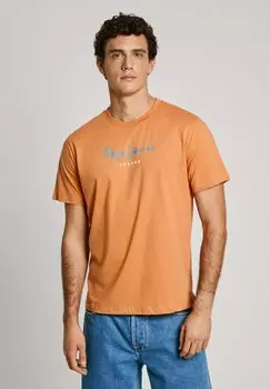 Футболка с принтом EGGO Pepe Jeans, оранжевый