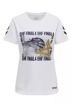 Футболка с принтом EHF CL FINAL4 Hummel, белый