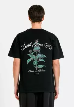 Футболка с принтом ELEVATE Sixth June, черный