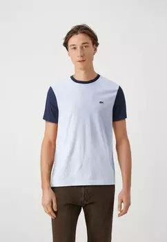 Футболка с принтом ELEVATED COLORBLOCK Lacoste, цвет phoenix blue/navy blue