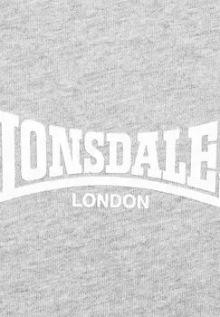 Футболка с принтом ELMDON Lonsdale, серый