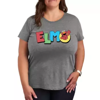 Футболка с принтом Elmo из «Улицы Сезам» Licensed Character, серый
