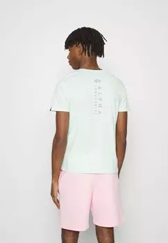 Футболка с принтом EMB Alpha Industries, светло-зеленый