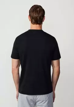 Футболка с принтом EMBOSSED Hackett London, черный