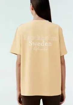Футболка с принтом EMBROIDERED CITY BACK GRAPHIC Next, желтый