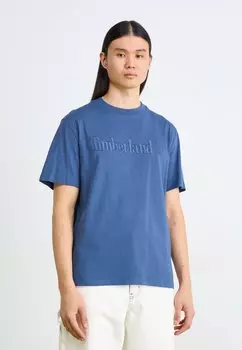 Футболка с принтом EMBROIDERY TONAL TEE Timberland, синий
