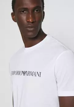 Футболка с принтом Emporio Armani, bianco